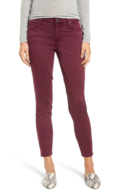 Shop Kut From The Kloth Donna Ankle Skinny Jeans In Windsor Wine