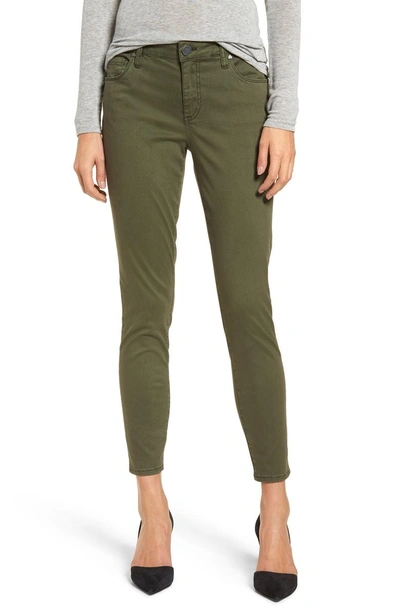 Shop Kut From The Kloth Donna Ankle Skinny Jeans In Deep Olive