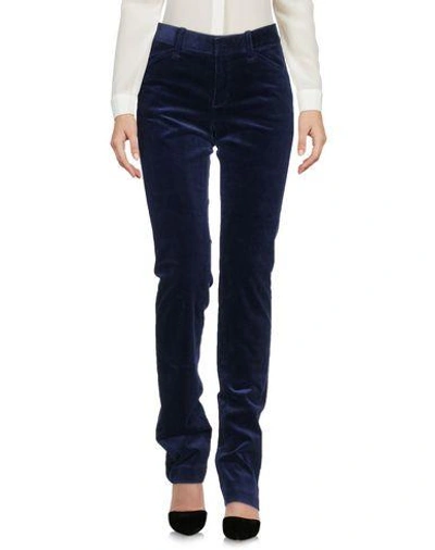 Shop Ralph Lauren Casual Pants In Dark Blue