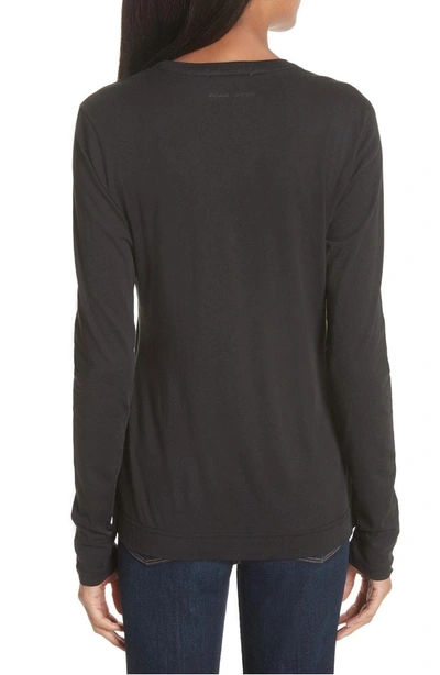 Shop Adam Lippes Pima Cotton Tee In Black