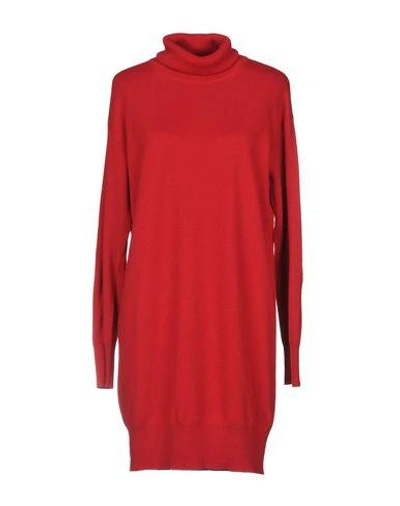 Shop Maison Margiela Short Dresses In Red