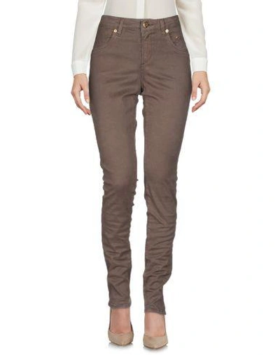 Shop Siviglia Woman Pants Cocoa Size 25 Cotton, Elastane In Brown