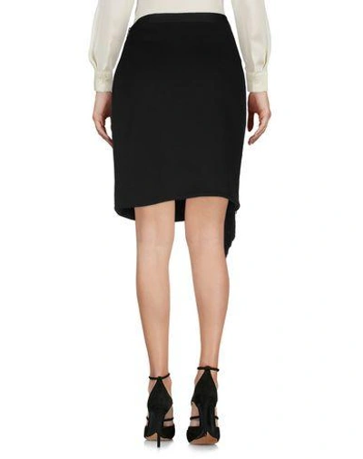 Shop Lanvin Knee Length Skirt In Black