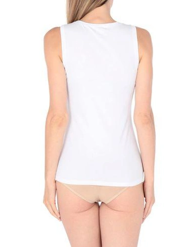 Shop Emporio Armani Tank Top In White