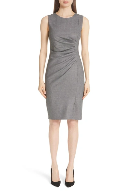 Shop Max Mara Maura Dress In Black White Multi