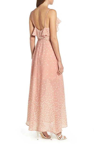 Shop June & Hudson Floral Maxi Dress In Blush Ivory