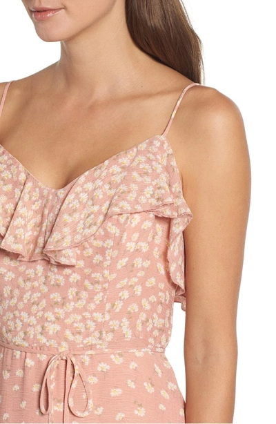 Shop June & Hudson Floral Maxi Dress In Blush Ivory