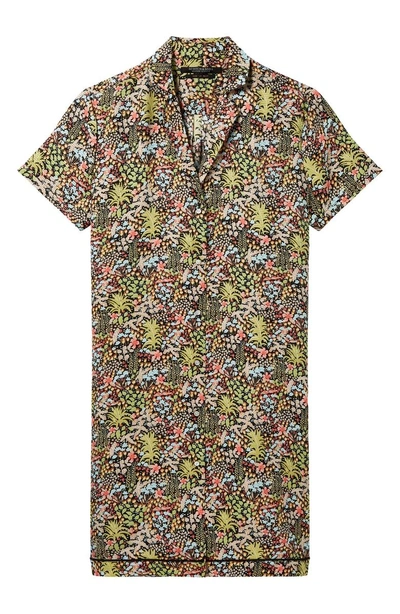 Shop Scotch & Soda Tropical Print Shirtdress In Color 17 Combo A