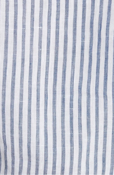 Shop Frame Stripe Handkerchief Blouse In Medium Blue Multi