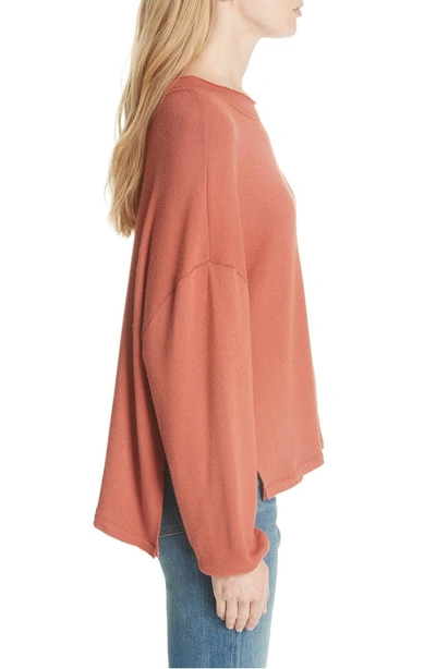 Shop Free People Be Good Terry Pullover In Terracotta
