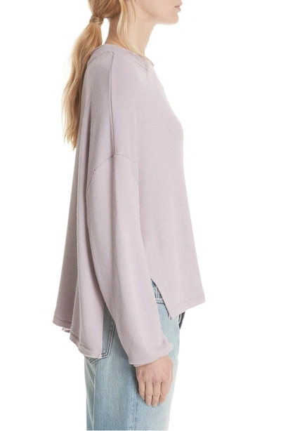 Shop Free People Be Good Terry Pullover In Lavender