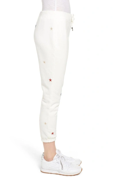 Shop Pam & Gela Basic Star Sweatpants In Off White