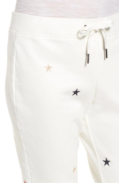 Shop Pam & Gela Basic Star Sweatpants In Off White