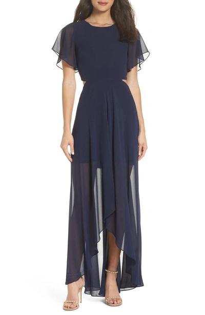 Shop Ali & Jay Cutout Maxi Dress In Navy