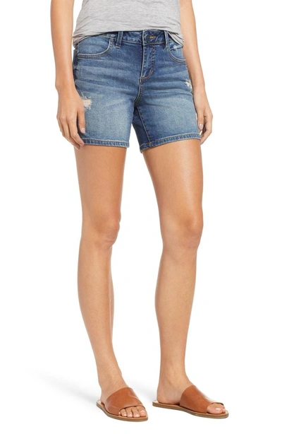 Shop Slink Jeans Side Vent Denim Shorts In Caralyn