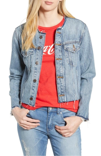 Shop Lucky Brand Smart Trucker Denim Jacket In Antigua