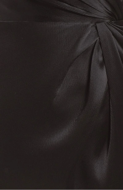 Shop Jill Jill Stuart Satin Sheath Dress In Black