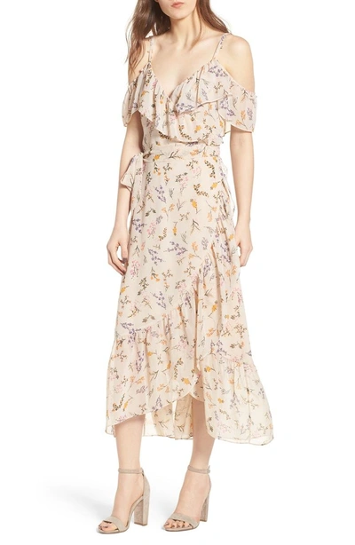 Shop Rebecca Minkoff Jessica Wrap Dress In Cream Multi