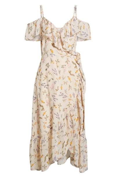 Shop Rebecca Minkoff Jessica Wrap Dress In Cream Multi