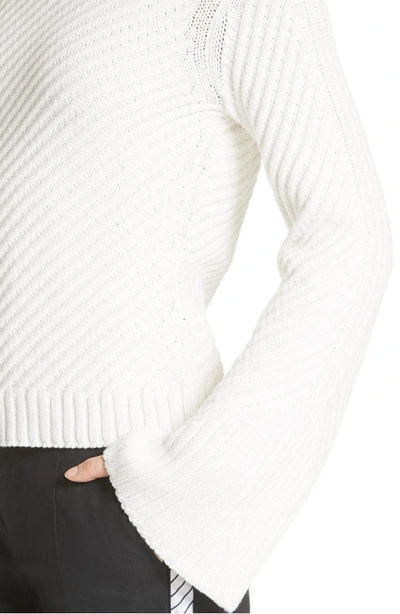 Shop Joie Lauraly Cutout Back Sweater In Porcelain