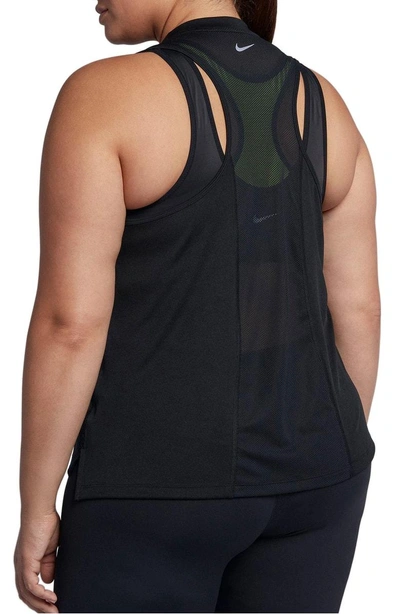 Shop Nike Dry Miler Tank In Black