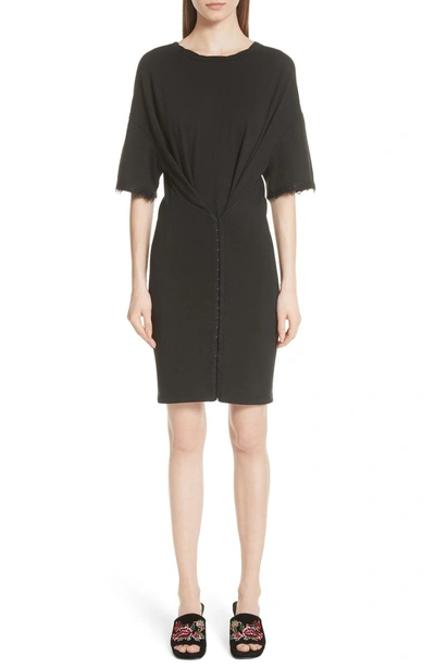 Shop Opening Ceremony Hook-and-eye T-shirt Dress In Black