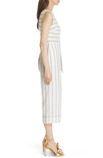 Shop Ted Baker Colour By Numbers Zelma Stripe Jumpsuit In Ivory