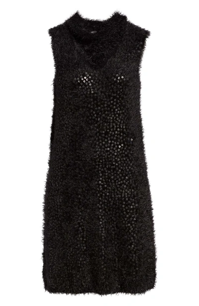 Shop Nic + Zoe Cozy Sequin Dress In Black Onyx