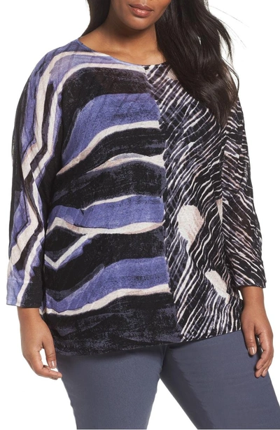 Shop Nic + Zoe Sierra Sweater In Blue Multi
