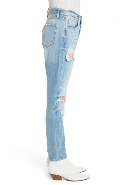 Shop Frame Le Original Ripped High Waist Skinny Jeans In Pomdale