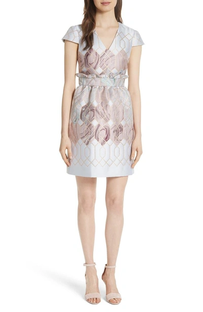 Shop Ted Baker Ingrida Sea Of Clouds Tulip Dress In White