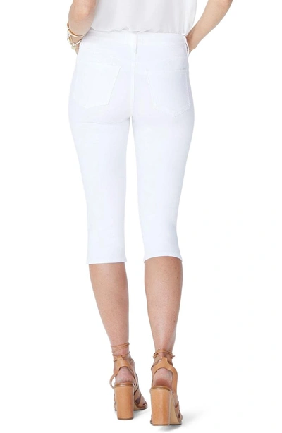 Shop Nydj Skinny Capri Pants In Optic White