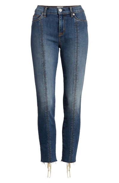 Shop Hudson Nico Lace-up Crop Skinny Jeans In Unfamed