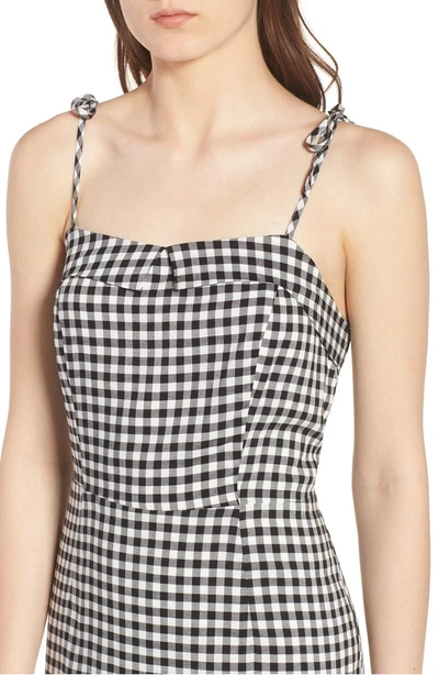 Shop Cupcakes And Cashmere Eddie Gingham Dress In Black