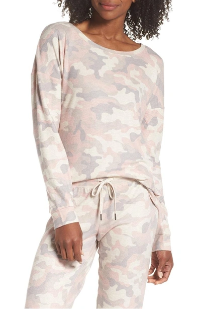 Shop Pj Salvage Camo Pajama Top In Oatmeal