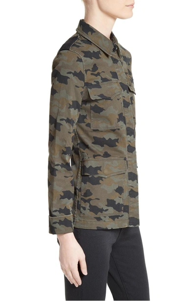 Shop L Agence Camo Print Military Jacket In Camo Multi