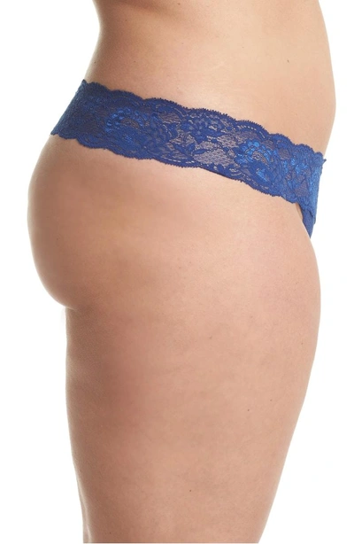 Shop Cosabella Never Say Never Cutie Thong In Marine Blue