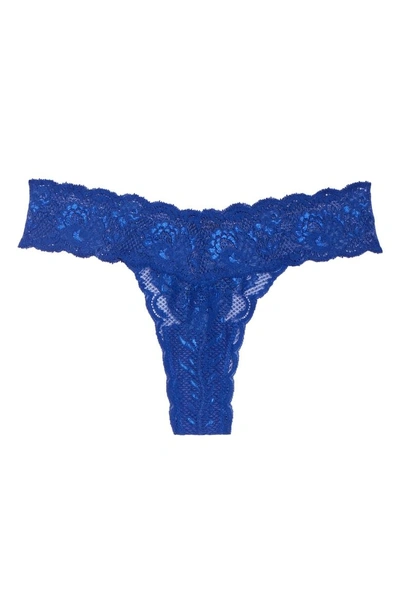 Shop Cosabella Never Say Never Cutie Thong In Marine Blue