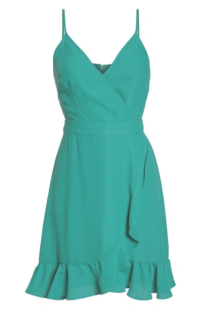 Shop 19 Cooper Crepe Skater Dress In Aquamarine