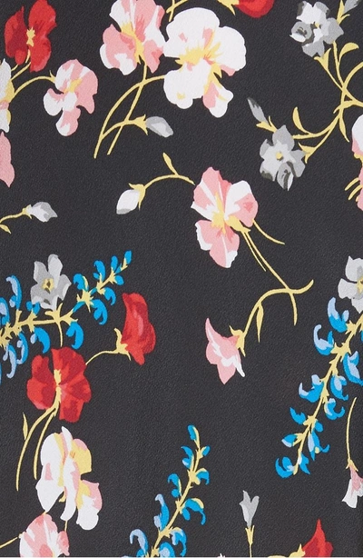 Shop Equipment Imogene Floral Silk Wrap Dress In Eclipse Multi
