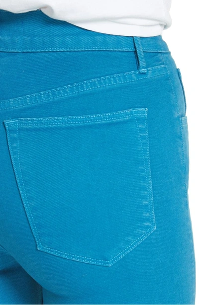 Shop 3x1 W4 Shelter Wide Leg Crop Jeans In Peacock Blue