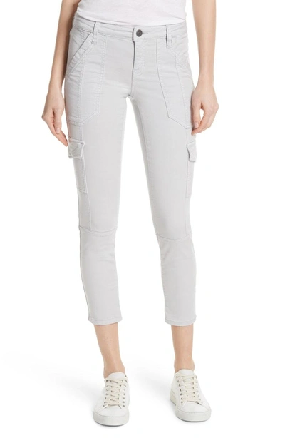 Shop Joie Okana Skinny Cargo Pants In Soft Cement