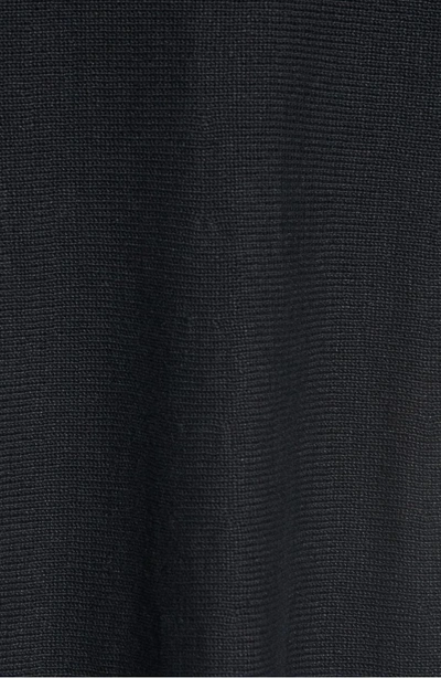 Shop Eileen Fisher Organic Linen Knit Top In Black