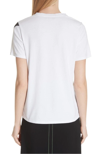 Shop Burberry Boulder Graphic Tee In White