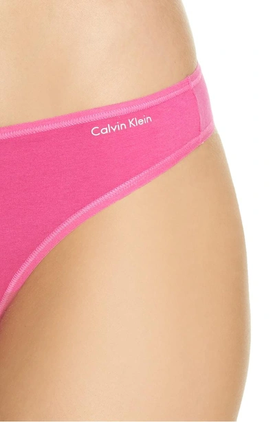 Shop Calvin Klein Form Thong In Sophie Pink