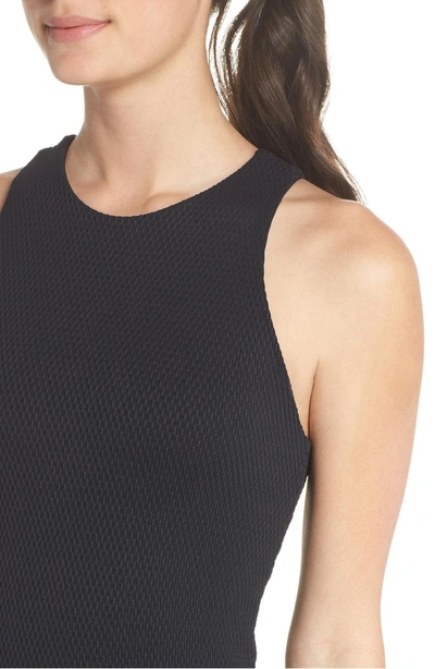 Shop Onzie X-back Top In Black Rib