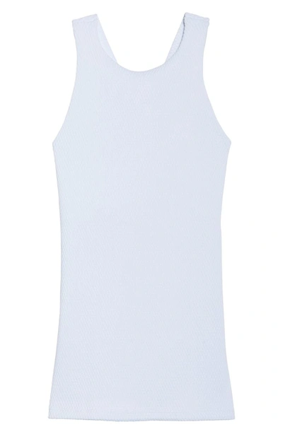 Shop Onzie X-back Top In White Waffle