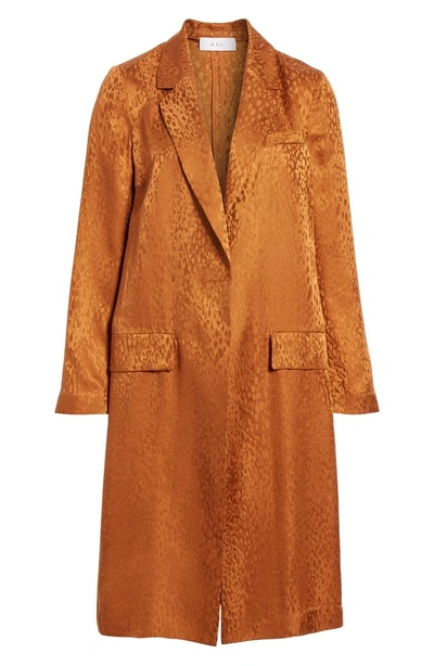 Shop A.l.c Charleston Silk Jacquard Jacket In Toffee