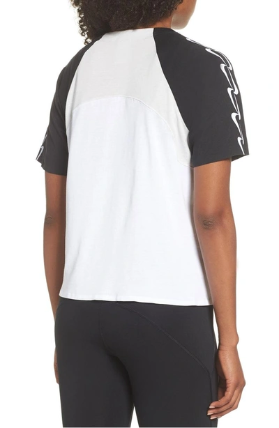Shop Nike Dri-fit Short Sleeve Top In Black/ White/ Vast Grey/ Black