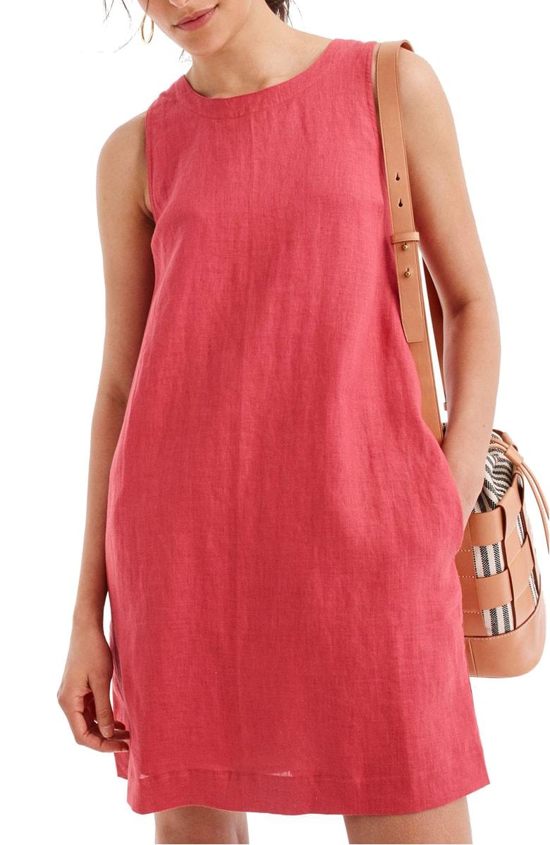 j crew linen dress